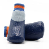 Maxbell Maxbell 4pcs Waterproof Pet Dog Socks Puppy Anti-slip Boots Paw Protection Blue - M