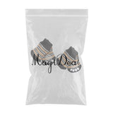 Maxbell Maxbell 4Pcs Pet Puppy Dog Socks Cotton Anti Slip Knitted Warm Socks M