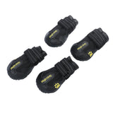 Maxbell Maxbell 4-Pack Pet Dog Waterproof Rain Shoes Snow Boots with Rugged Sole S Black