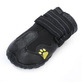 Maxbell Maxbell 4-Pack Pet Dog Waterproof Rain Shoes Snow Boots with Rugged Sole M Black