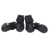 Maxbell Maxbell 4-Pack Pet Dog Waterproof Rain Shoes Snow Boots with Rugged Sole M Black