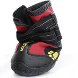 Maxbell Maxbell 4-Pack Pet Dog Waterproof Rain Shoes Snow Boots with Rugged Sole S Red