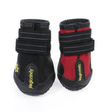Maxbell Maxbell 4-Pack Pet Dog Waterproof Rain Shoes Snow Boots with Rugged Sole M Red