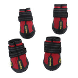 Maxbell Maxbell 4-Pack Pet Dog Waterproof Rain Shoes Snow Boots with Rugged Sole M Red