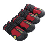 Maxbell Maxbell 4-Pack Pet Dog Waterproof Rain Shoes Snow Boots with Rugged Sole M Red