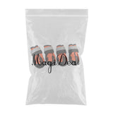 Maxbell Maxbell 4-Pack Pet Dog Reflective Rain Shoes Snow Boots Rubber Rugged Sole S Orange