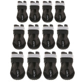 Maxbell Maxbell 4-Pack Pet Dog Reflective Rain Shoes Snow Boots Rubber Rugged Sole S Black
