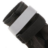 Maxbell Maxbell 4-Pack Pet Dog Reflective Rain Shoes Snow Boots Rubber Rugged Sole S Black
