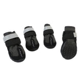 Maxbell Maxbell 4-Pack Pet Dog Reflective Rain Shoes Snow Boots Rubber Rugged Sole S Black