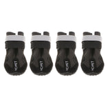 Maxbell Maxbell 4-Pack Pet Dog Reflective Rain Shoes Snow Boots Rubber Rugged Sole L Black