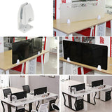 Maxbell 2 Office Partition Support Desk Divider Privacy Screen Panel Clamp Clip