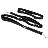 Maxbell Maxbell Reflective Pet Dog Leash Traction Rope Puppy Harness with Waistband Black
