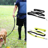 Maxbell Maxbell Reflective Pet Dog Leash Traction Rope Puppy Harness with Waistband Black
