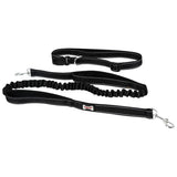 Maxbell Maxbell Reflective Pet Dog Leash Traction Rope Puppy Harness with Waistband Black