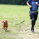 Maxbell Maxbell Reflective Pet Dog Leash Traction Rope Puppy Harness with Waistband Yellow