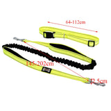 Maxbell Maxbell Reflective Pet Dog Leash Traction Rope Puppy Harness with Waistband Yellow