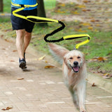 Maxbell Maxbell Reflective Pet Dog Leash Traction Rope Puppy Harness with Waistband Yellow