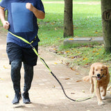 Maxbell Maxbell Reflective Pet Dog Leash Traction Rope Puppy Harness with Waistband Yellow