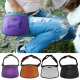Maxbell Maxbell Hands Free Pet Treat Pouch Snack Bag Training Treat Waist Bag Purple