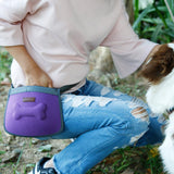 Maxbell Maxbell Hands Free Pet Treat Pouch Snack Bag Training Treat Waist Bag Purple