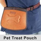 Maxbell Maxbell Hands Free Pet Treat Pouch Snack Bag Training Treat Waist Bag Brown
