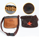 Maxbell Maxbell Hands Free Pet Treat Pouch Snack Bag Training Treat Waist Bag Brown