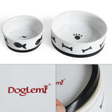 Maxbell Maxbell Pet Dog Feeder Cat Water Bowl Feeding Bowl Dish Container Type 4