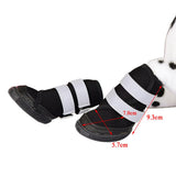 Maxbell Maxbell 4Pcs Dog Boots Waterproof Pet Puppy Reflective Neoprene Shoes Booties 8#