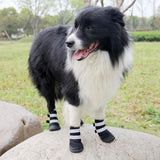 Maxbell Maxbell 4Pcs Dog Boots Waterproof Pet Puppy Reflective Neoprene Shoes Booties 8#