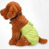 Maxbell Maxbell Female Pet Dog Puppy Pants Bitch Season Menstrual Sanitary Nappy Diaper Green S
