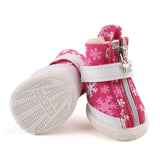 Maxbell Maxbell Dog Boots Waterproof Anti-Slip Pet Puppy Coitton Shoes Booties Rose Red #5