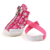 Maxbell Maxbell Dog Boots Waterproof Anti-Slip Pet Puppy Coitton Shoes Booties Rose Red #5