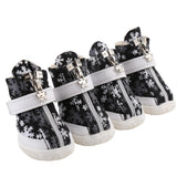 Maxbell Maxbell Dog Boots Waterproof Anti-Slip Pet Puppy Coitton Shoes Booties Black #3