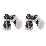 Maxbell Maxbell Dog Boots Waterproof Anti-Slip Pet Puppy Coitton Shoes Booties Black #5