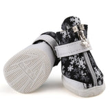 Maxbell Maxbell Dog Boots Waterproof Anti-Slip Pet Puppy Coitton Shoes Booties Black #5