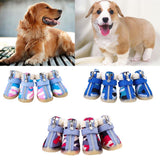 Maxbell Maxbell Dog Boots Waterproof Anti-Slip Pet Puppy Camouflage Shoes Booties Pink #1