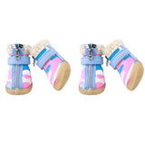 Maxbell Maxbell Dog Boots Waterproof Anti-Slip Pet Puppy Camouflage Shoes Booties Pink #1