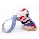 Maxbell Maxbell Dog Boots Waterproof Anti-Slip Pet Puppy Camouflage Shoes Booties Red #1