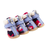 Maxbell Maxbell Dog Boots Waterproof Anti-Slip Pet Puppy Camouflage Shoes Booties Red #1