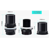 Maxbell 2 pcs Fish Tank Tube Pipe Joint Aquarium Pipe Connector Coupler Adapter