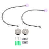 Maxbell 2-piece Iron Wire Window Curtain Hook Drapery Tieback Hanger Holder Purple - Aladdin Shoppers