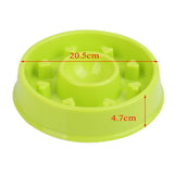 Maxbell Maxbell Healthy Pet Dog Cat Puppy Interactive Slow Food Feeder Bowl Dish  Green