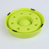 Maxbell Maxbell Healthy Pet Dog Cat Puppy Interactive Slow Food Feeder Bowl Dish  Green