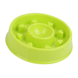 Maxbell Maxbell Healthy Pet Dog Cat Puppy Interactive Slow Food Feeder Bowl Dish  Green