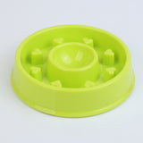 Maxbell Maxbell Healthy Pet Dog Cat Puppy Interactive Slow Food Feeder Bowl Dish  Green
