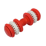 Maxbell Maxbell Dumbbell Pet Chew Toy Puppy Dog Teeth Gum Cleaning Training Play Toy Red_S