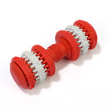 Maxbell Maxbell Dumbbell Pet Chew Toy Puppy Dog Teeth Gum Cleaning Training Play Toy Red_S