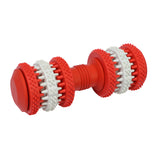 Maxbell Maxbell Dumbbell Pet Chew Toy Puppy Dog Teeth Gum Cleaning Training Play Toy Red_S