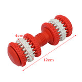 Maxbell Maxbell Dumbbell Pet Chew Toy Puppy Dog Teeth Gum Cleaning Training Play Toy Red_S