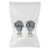 Maxbell 2-Piece Decorative Window Curtain Pole Rod End Cap Final Head 28mm 4# Black - Aladdin Shoppers
